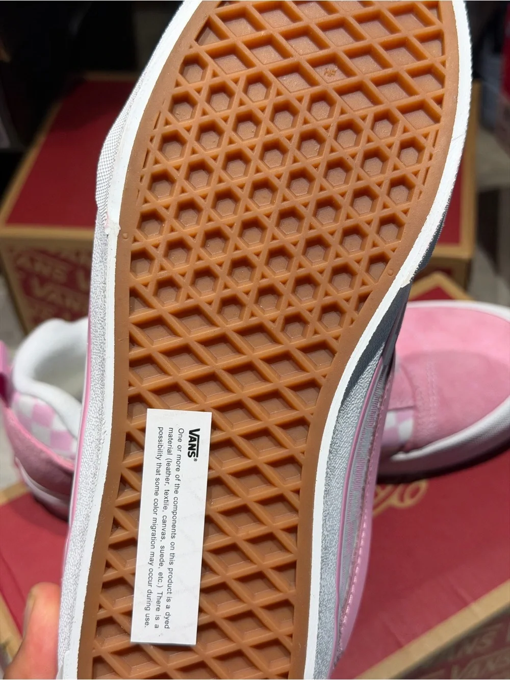 Vans Kids Pink and White Checkerboard Old Skool Sneakers